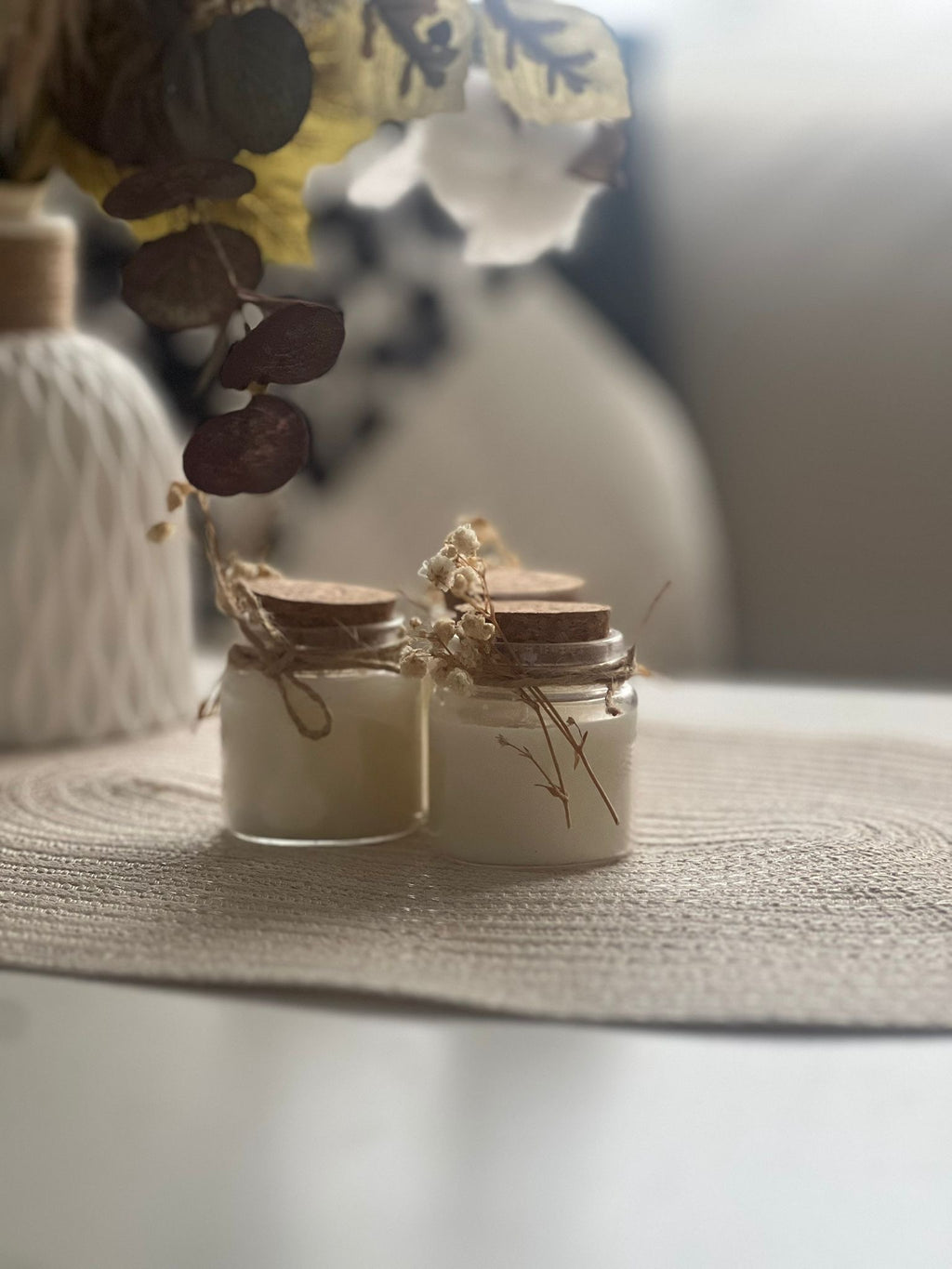 Bougie décorative à bulles