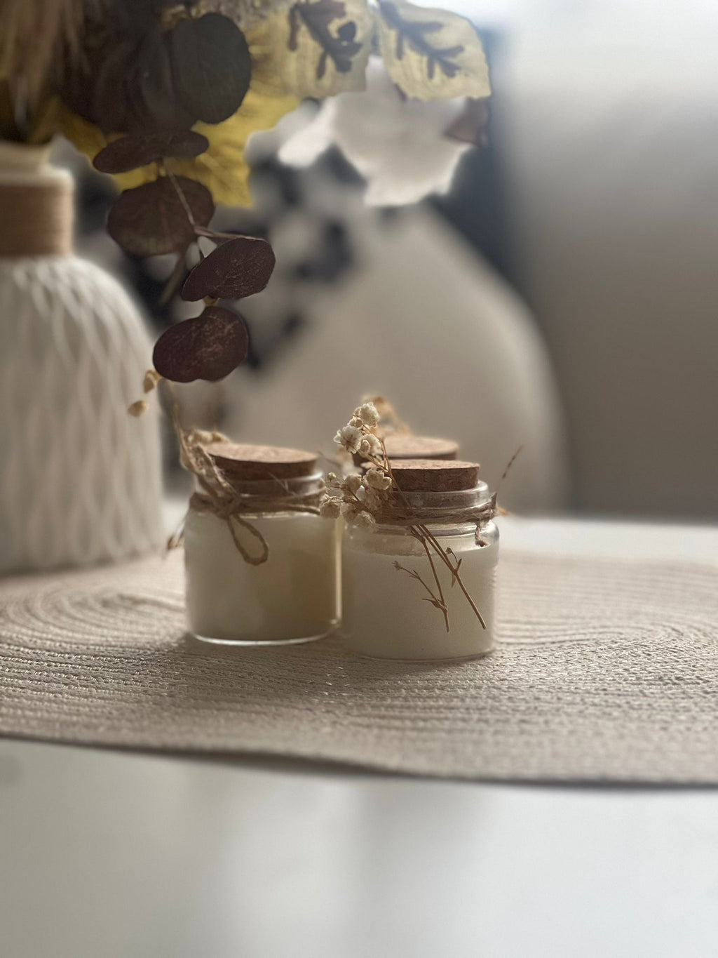 Bougie décorative à bulles