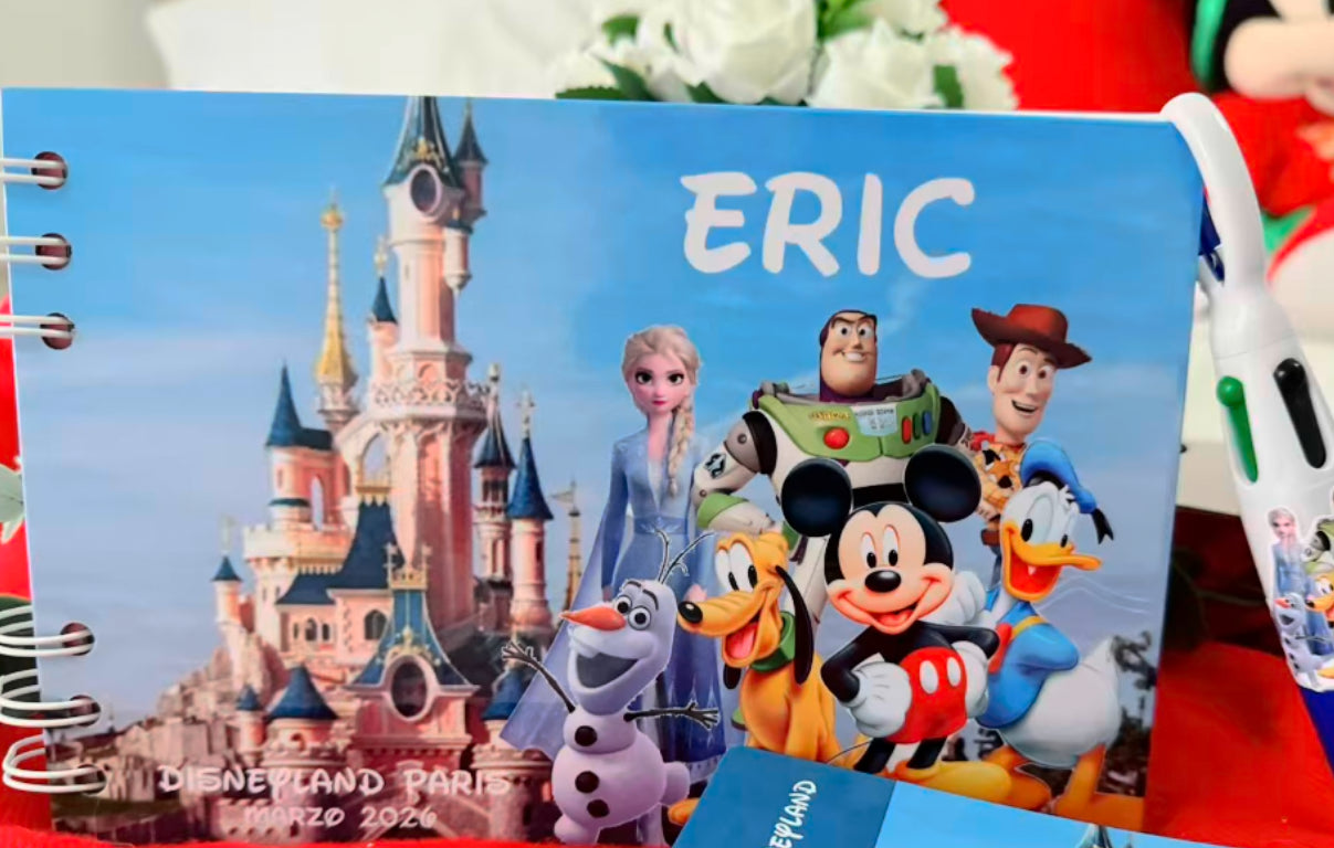 Libro de Firmas y Fotos Disney Fondo Castillo Azul