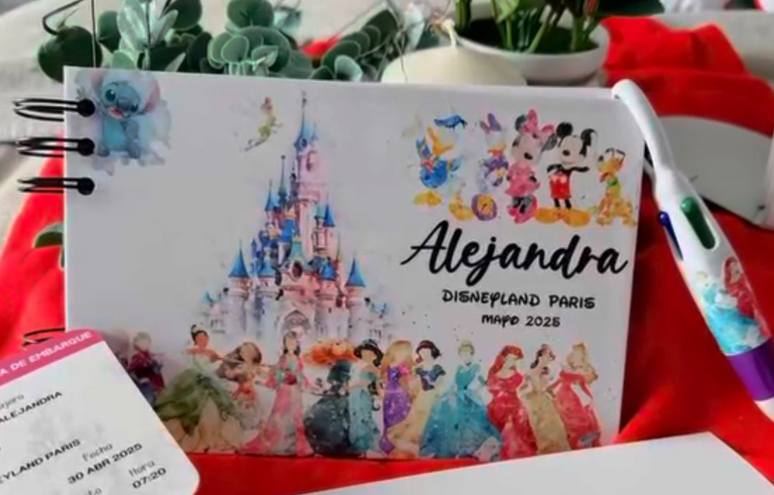 Libro de Firmas Disney Fondo Castillo Blanco