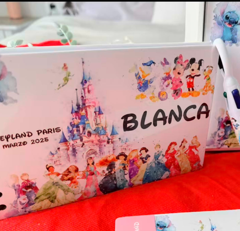 Libro de Firmas Disney Fondo Mix acuarela