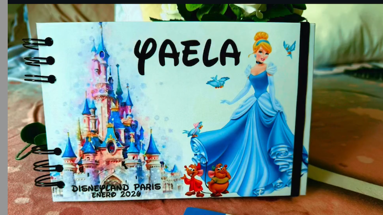 Libro de Firmas y Fotos Disney Fondo Castillo Blanco