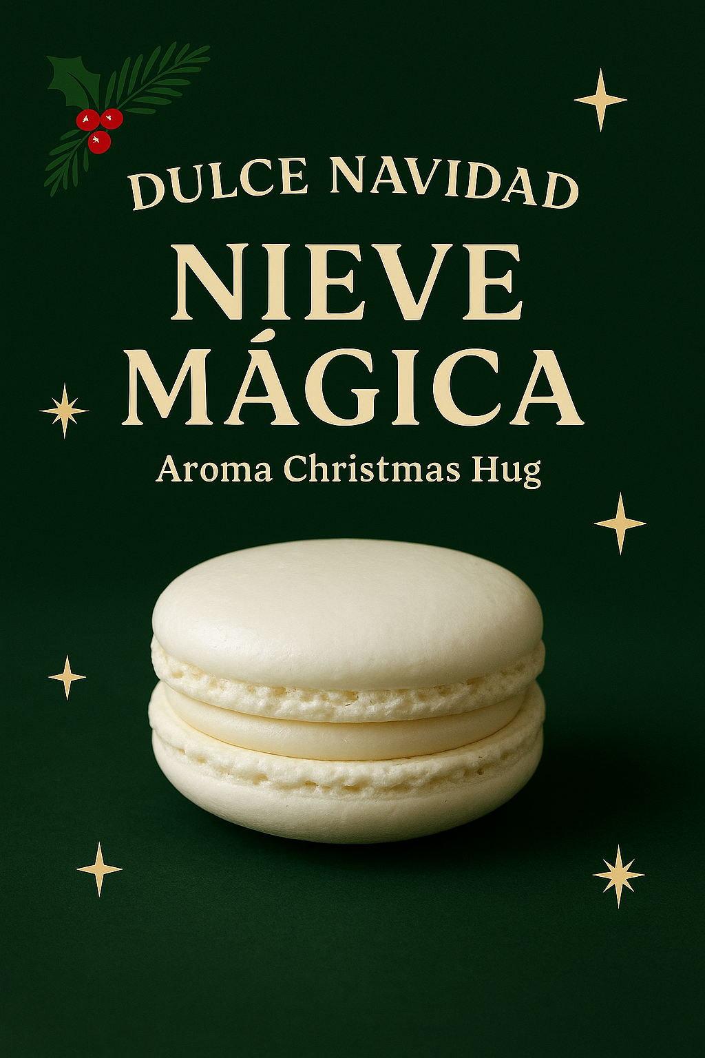 NaviWax ~ Cajita 4 Macarons Edición Navidad