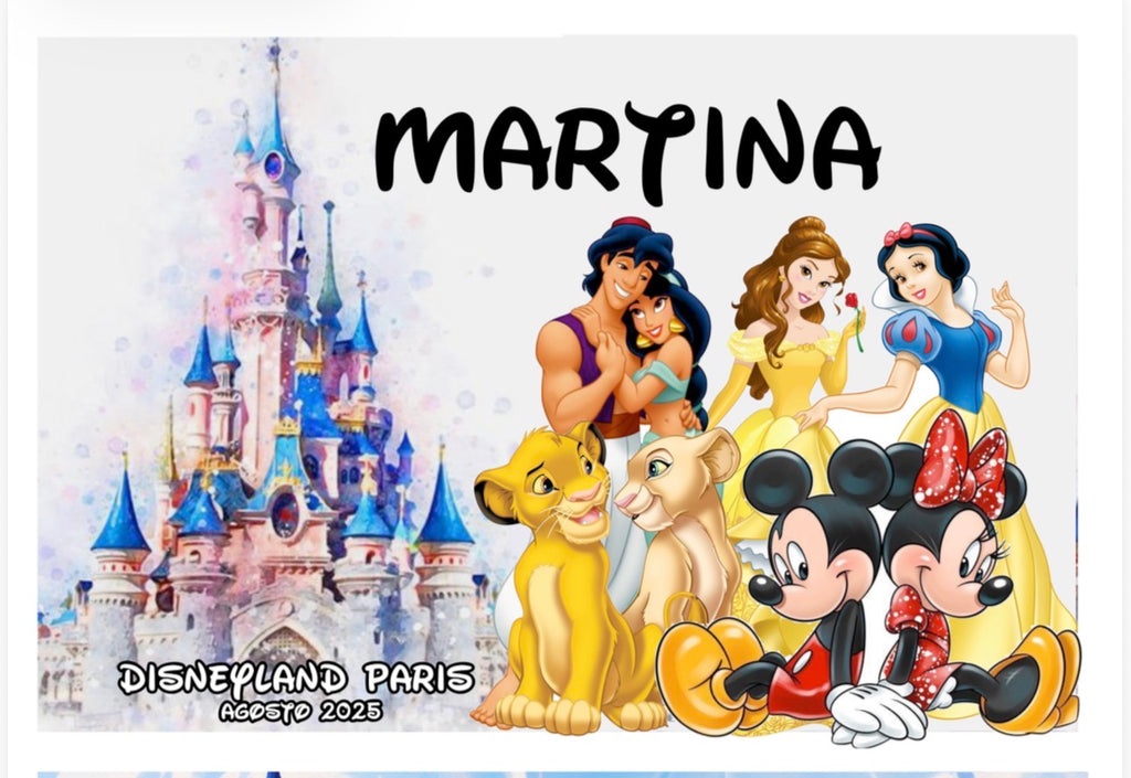 Libro de Firmas Disney Fondo Castillos