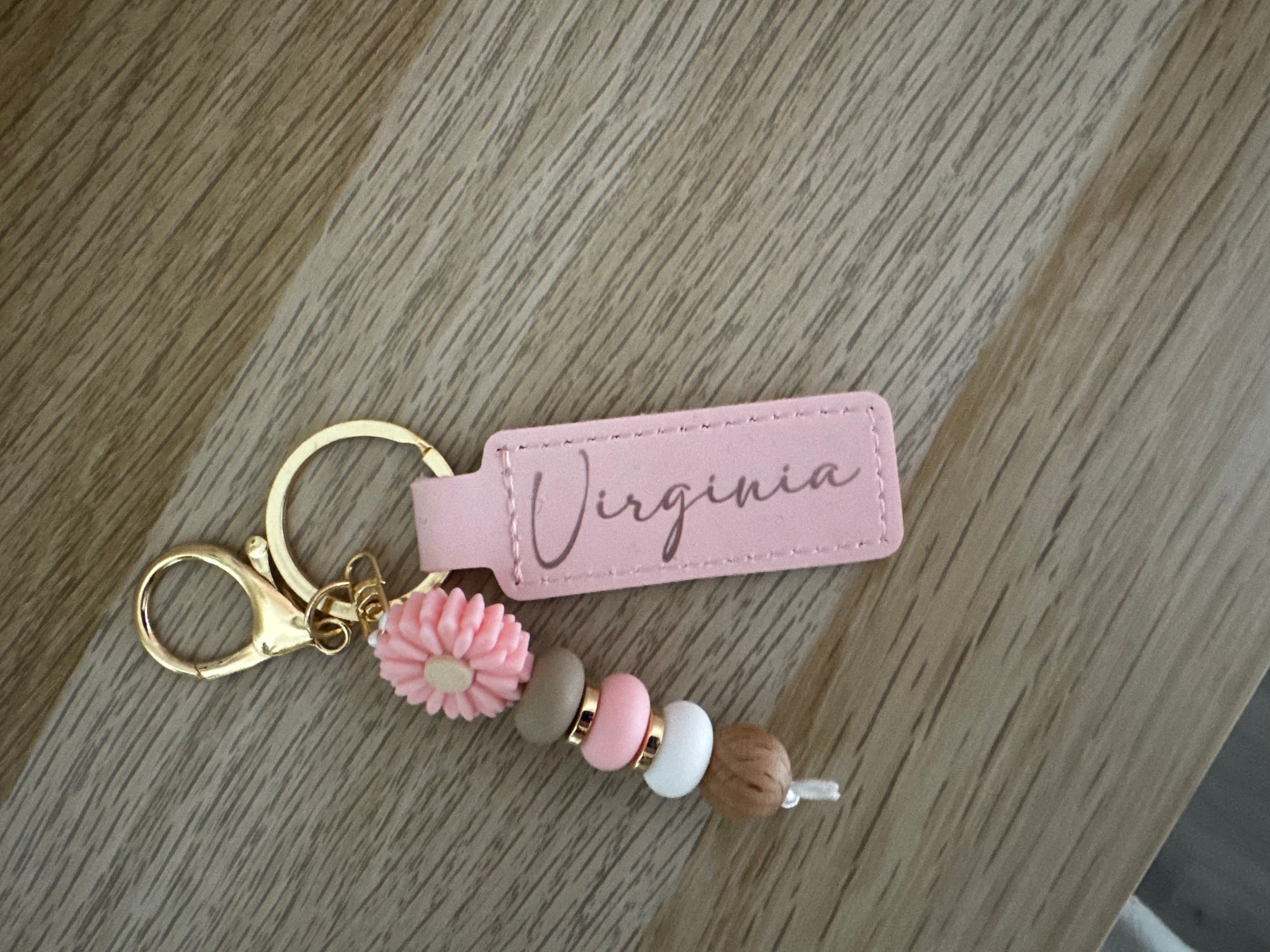 Llavero Margarita Rosa