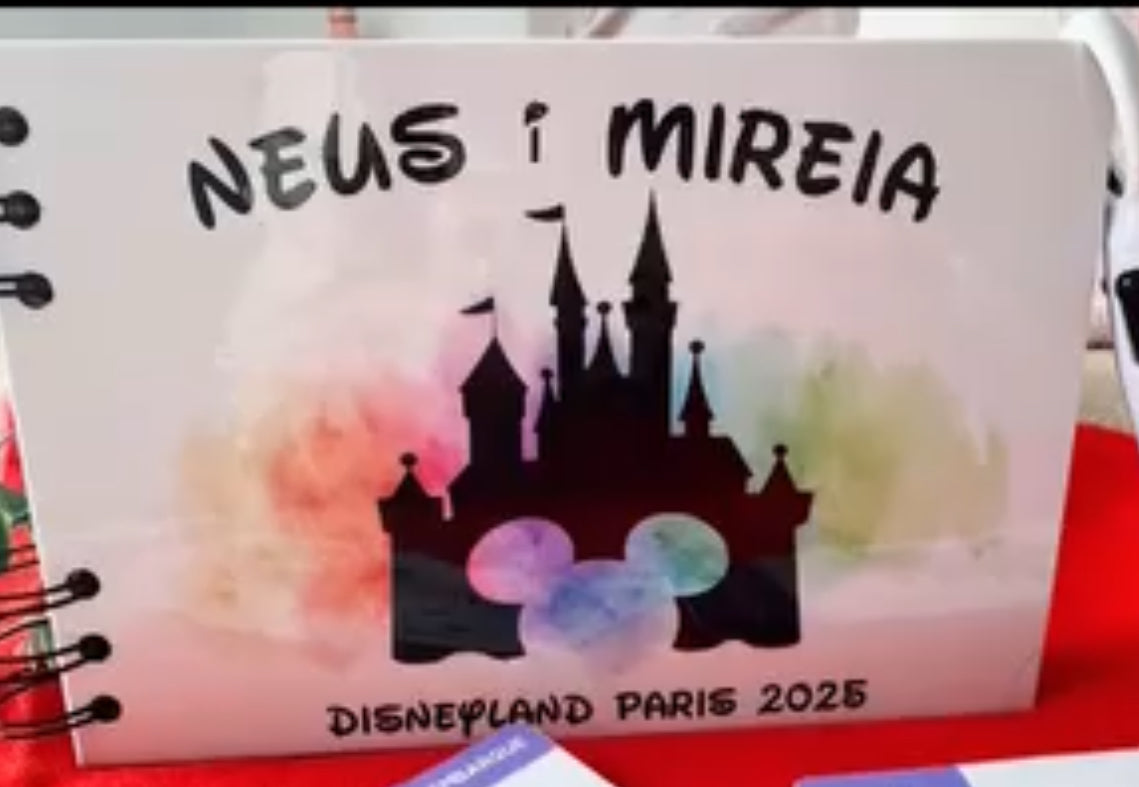 Libro de Firmas Disney Fondo Castillo Acuarela