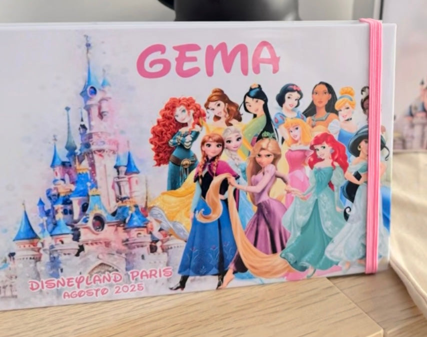 Libro de Firmas y Fotos Disney Fondo Castillo Blanco
