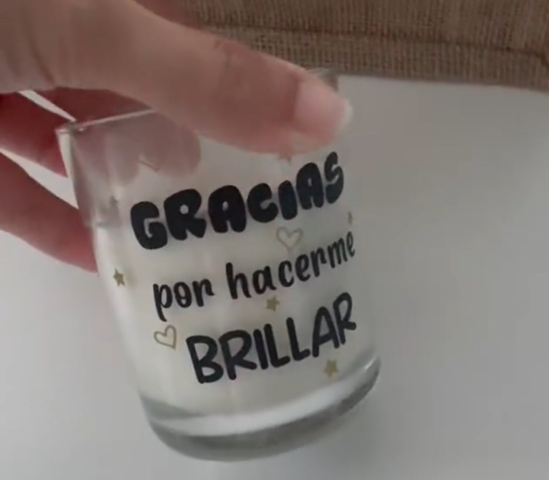Vela “Gracias por hacernos Brillar”