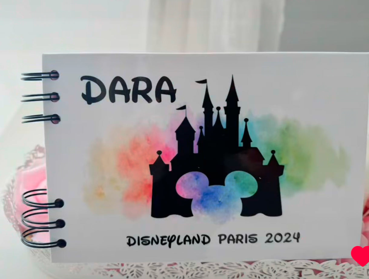 Libro de Firmas Disney Fondo Castillo Acuarela