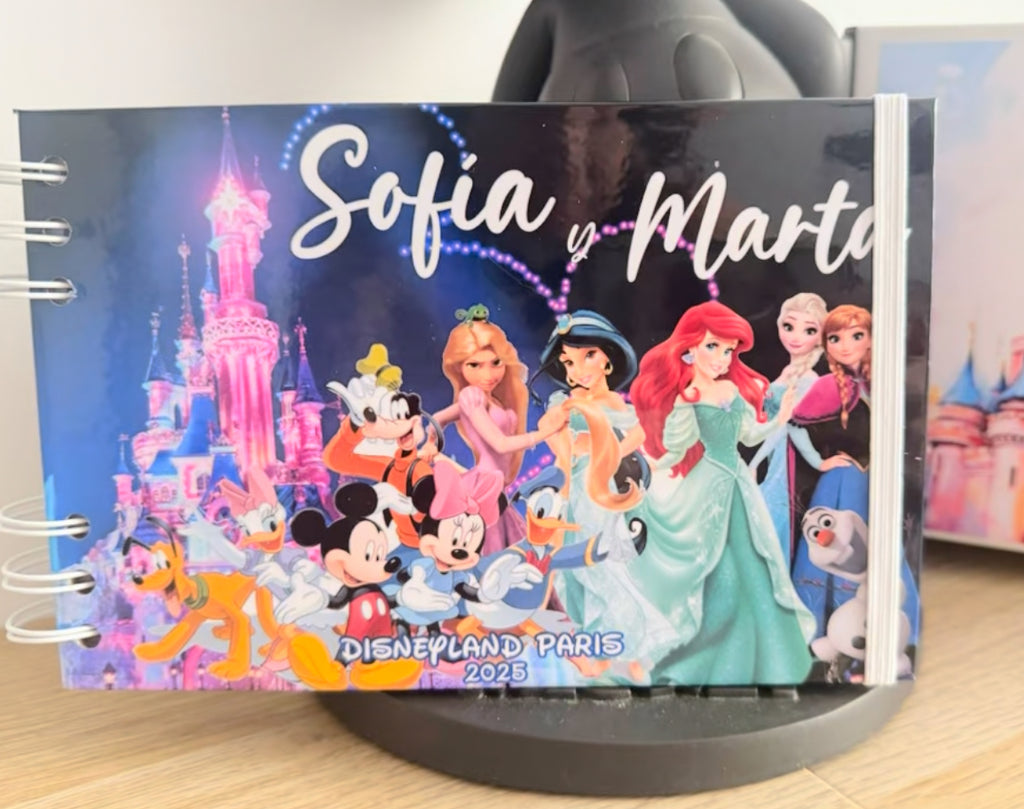 Libro de Firmas y Fotos Disney Fondo Castillo Noche