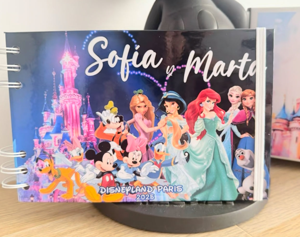 Libro de Firmas y Fotos Disney Fondo Castillo Noche