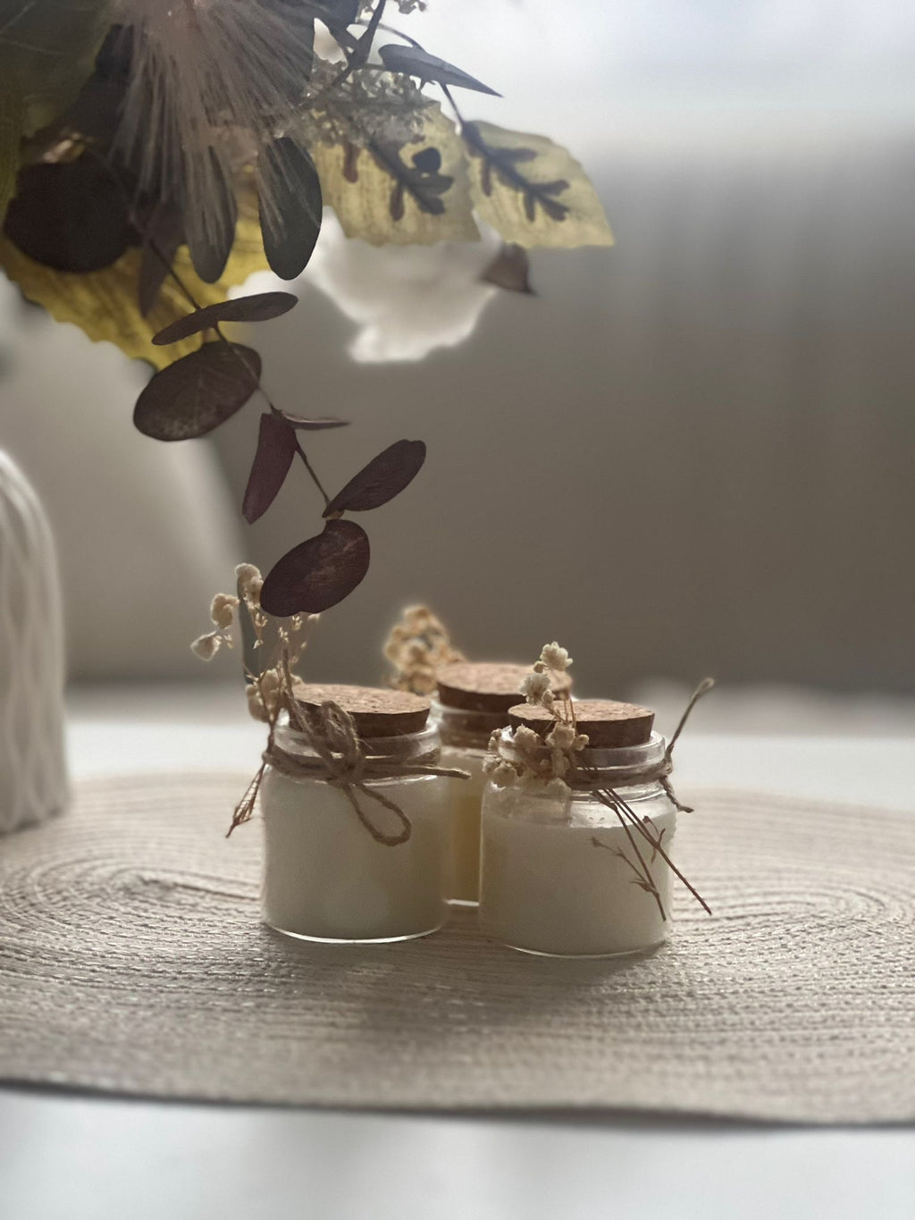 Bougie décorative à bulles