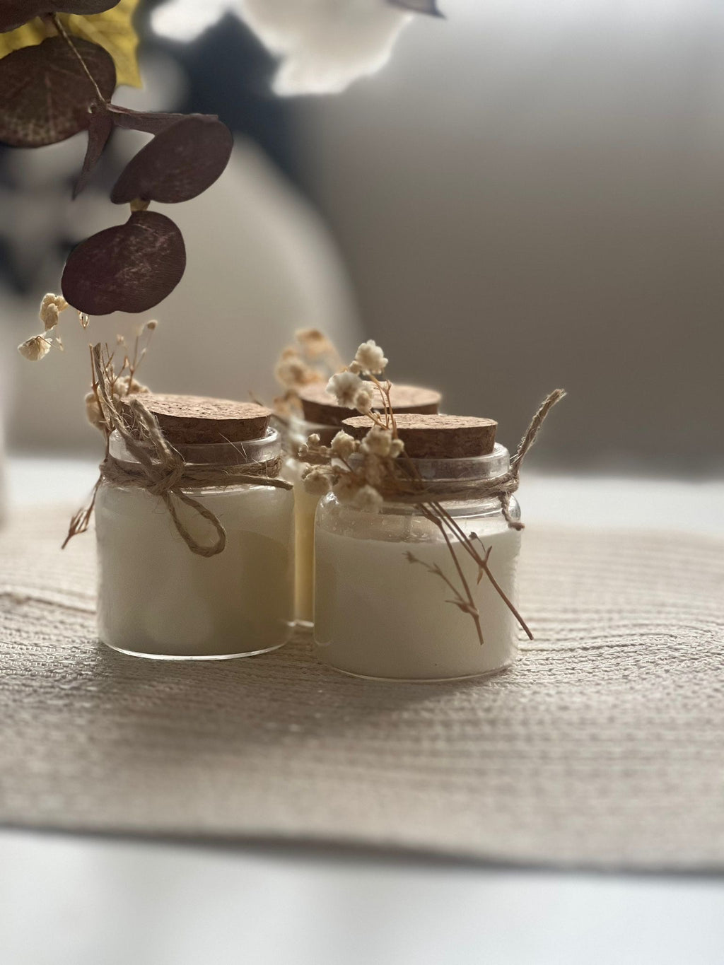 Bougie décorative à bulles