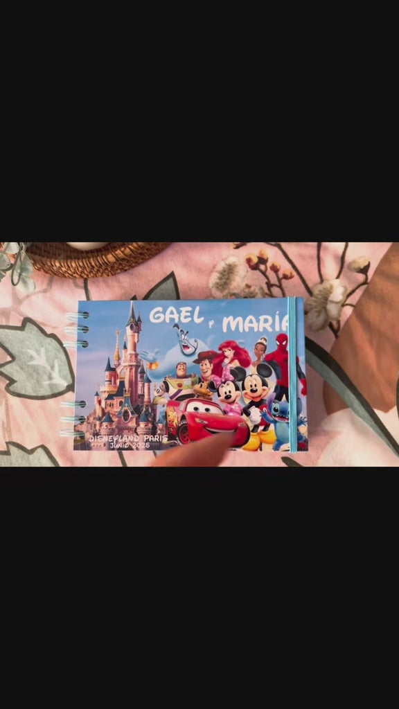 Libro de Firmas y Fotos Disney Fondo Castillo Azul