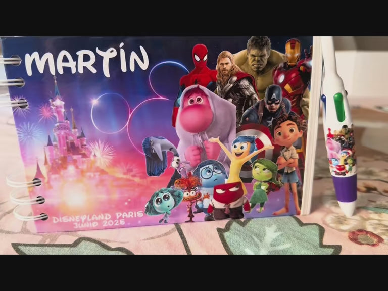 Libro de Firmas y Fotos Disney Fondo castillo aniversario